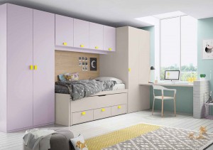 muebles juveniles en zaragoza colores pastel melamina