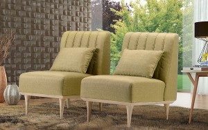 Sillones individuales beige